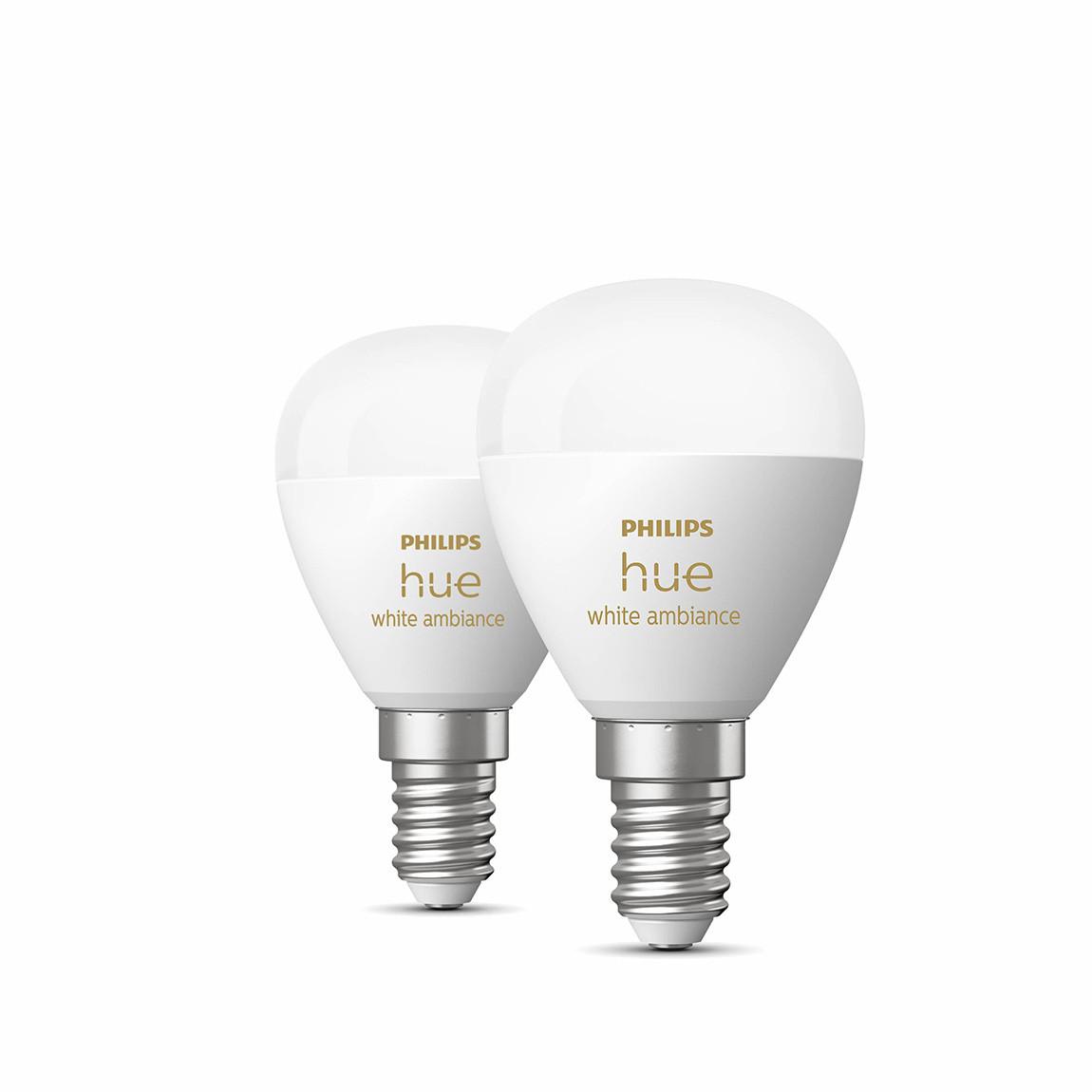 Philips Hue White Ambiance Luster LED Lampe E14 2er Set - Weiß_ausgeschaltet