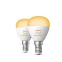 Philips Hue White Ambiance Luster LED Lampe E14 2er Set - Weiß